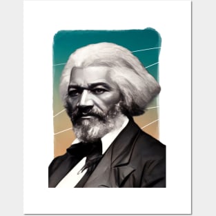 American Abolitionist Frederick Douglass Illustration Posters and Art